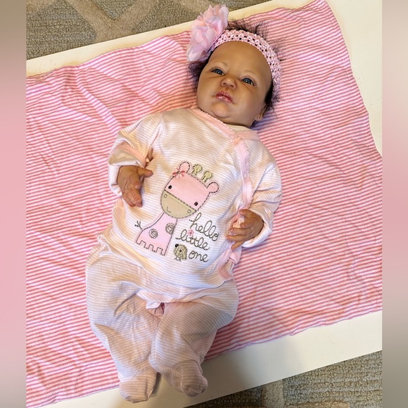 ROSE COTTAGE REBORNS GIRL BABY SILICONE MIX REAL LIFE LIKE NEW DOLL - Picture 4 of 13